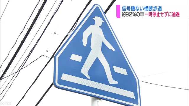 【交通】信号のない横断歩道を歩行者が渡ろうとしていても停まらない車が92％。JAF調査。警察は取締りを強化へ。秋田県★2