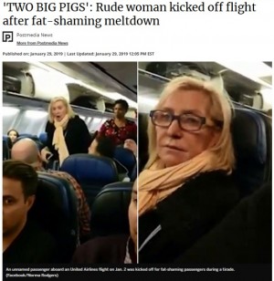 【米国】「右も左も肥満、座ってられない」ユナイテッド航空、肥満の乗客に挟まれ苦情を言った女性客を降機させる 同情の声も…★3